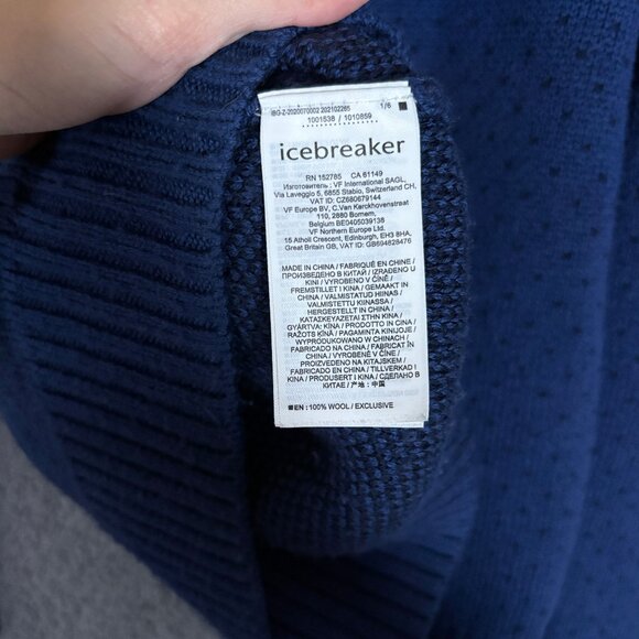 Icebreaker 100% Wool Crewneck Sweater - Women's Size M - Blue - Picture 4 of 9